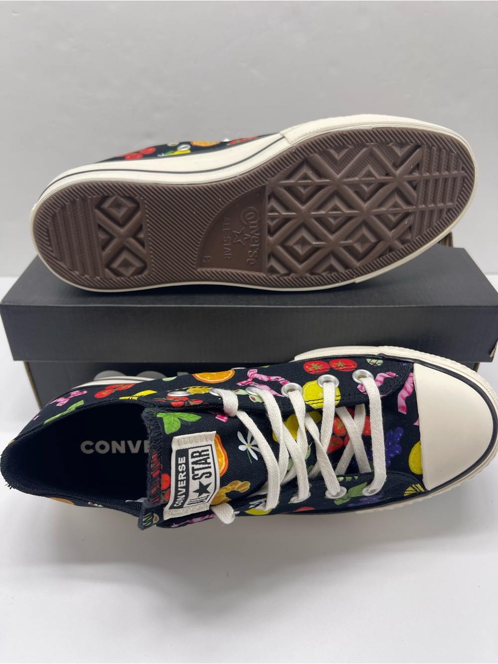 Converse A16112C CTAS LIFT OX BLACK/EGRET/BLACK Platform Sneakers - Picture 4 of 16